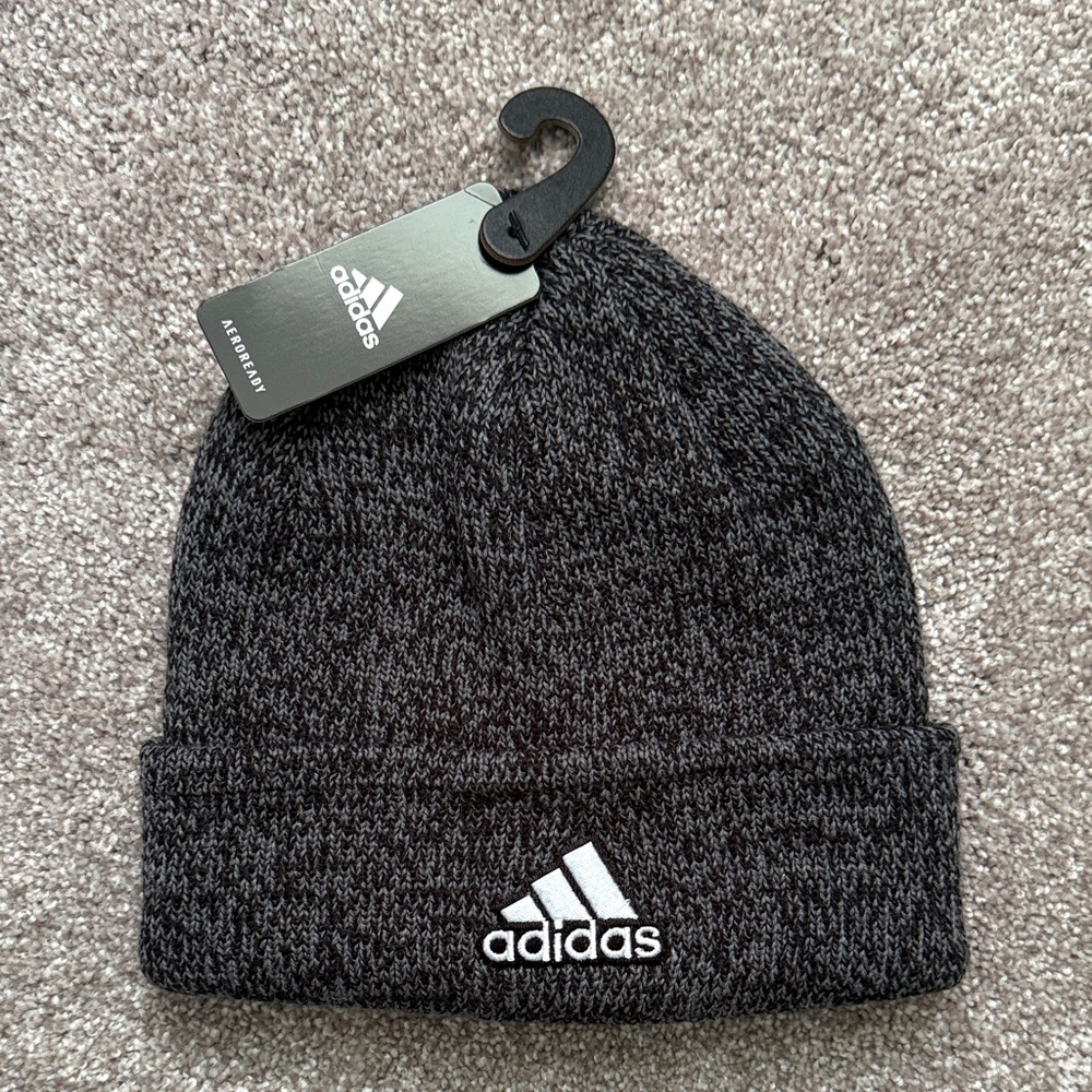 Adidas Charcoal Knit Beanie